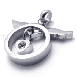 Nový Krásny Strieborný Titánový Prívesok