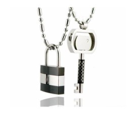 Čistý Titánový Prívesok Pre Páry S Príveskami A Zámkom Na Kľúč