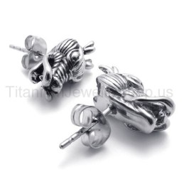 Titánové Náušnice S Drakom