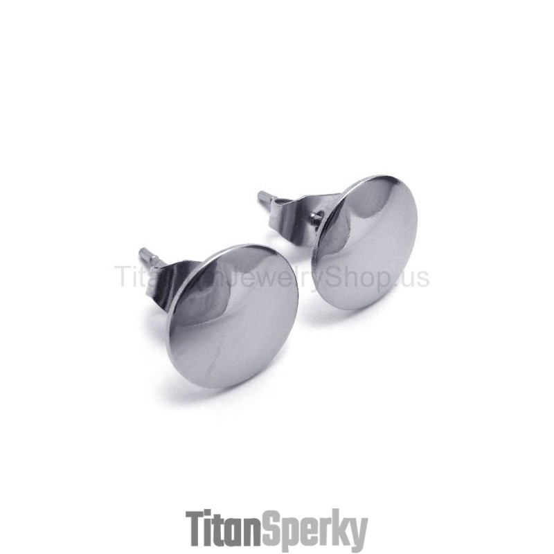 Strieborné Jednoduché Titánové Náušnice