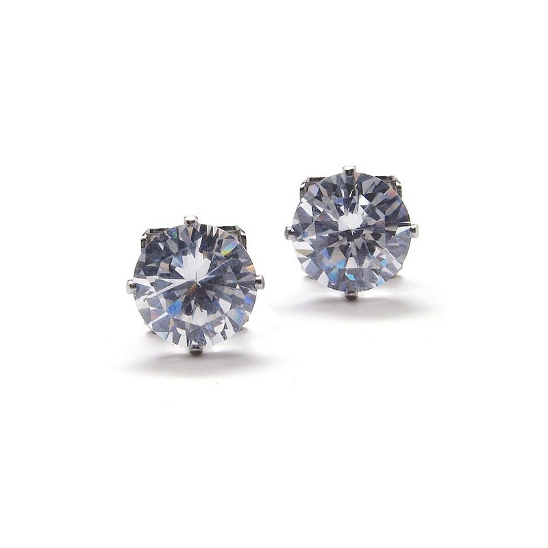 Titánové Náušnice S Vloženými Diamantmi Titánové Náušnice S Vloženými Diamantmi