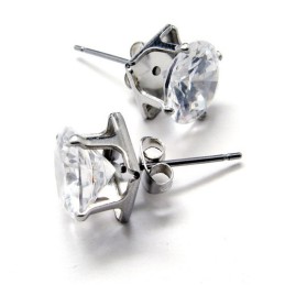 Titánové Náušnice S Vloženými Diamantmi