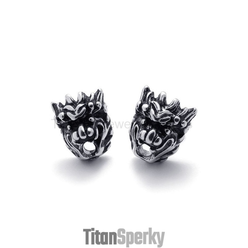 Retro Levové Štýlové Titánové Náušnice