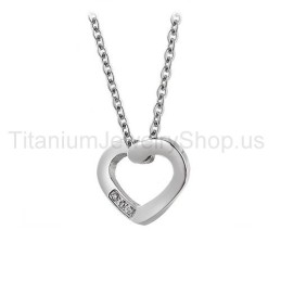 Titánový Prívesok S Motívom Srdiečka