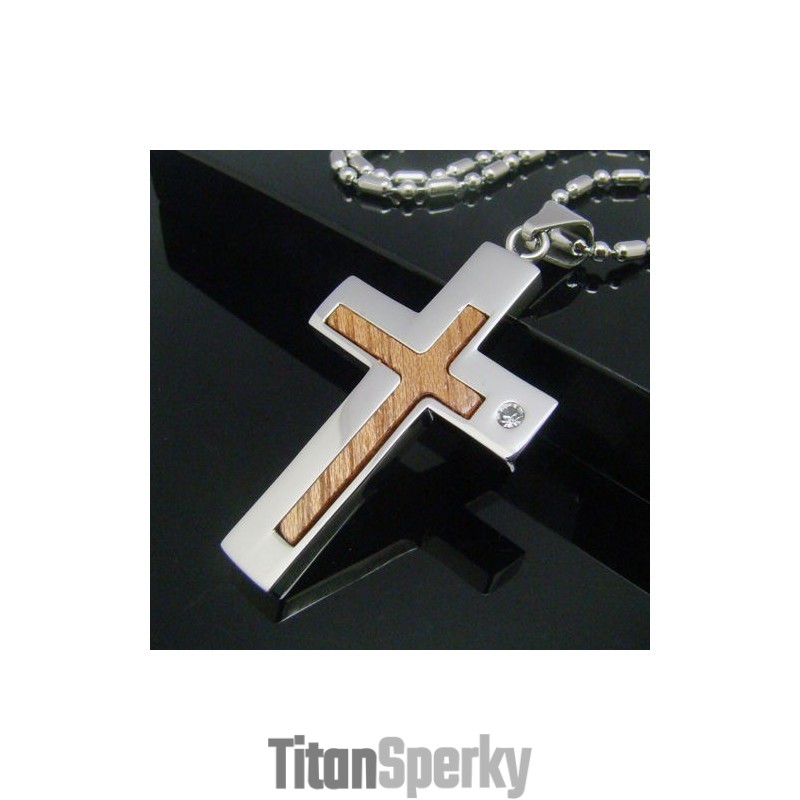 Prívesok Cool Man Shining Cross Pure Titanium Prívesok Cool Man Shining Cross Pure Titanium