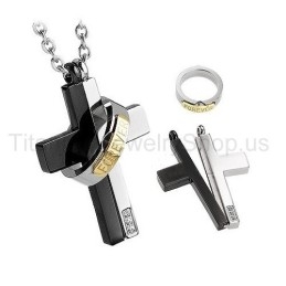 Prívesky Z Titánu Love Forever S Dvoma Vrstvami Pre Milovníkov