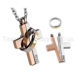 Prívesky Z Titánu Love Forever S Dvoma Vrstvami Pre Milovníkov