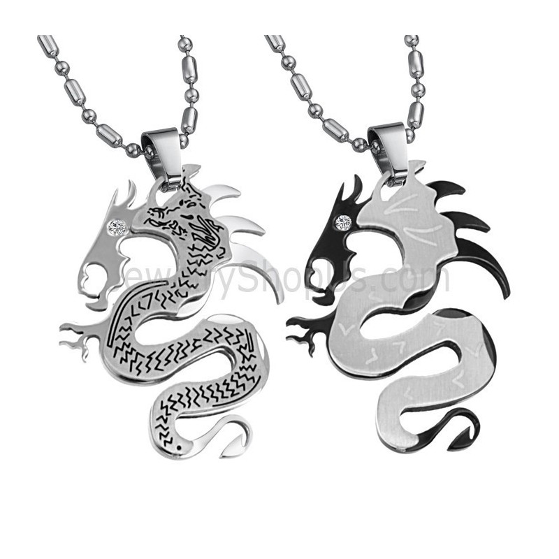 Prívesky Pre Milovníkov Titánového, Strieborného A Čierneho Draka S Retiazkou Zadarmo C399