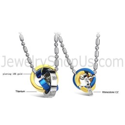 Titánové Trojfarebné Prstene Pre Milovníkov Príveskov S Kamienkami A Retiazkami Zadarmo C642