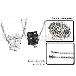 Titánové Čierno-Strieborné Prívesky Pre Milovníkov Kociek S Retiazkou Zadarmo C309