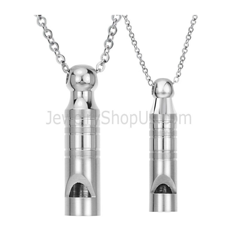 Prívesky Na Píšťalky Z Titánu A Striebra S Retiazkou Zadarmo 205