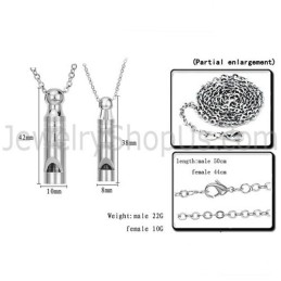 Prívesky Na Píšťalky Z Titánu A Striebra S Retiazkou Zadarmo 205
