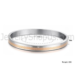 Tatánové Ružovo-Zlaté A Čierne Mriežkované Náramky Pre Pár S Kamienkami C746