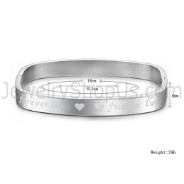 Tatánové Štvorcové Náramky "Foreverlove" Pre Pár C865