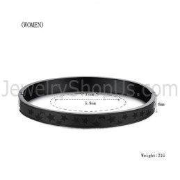 Tatánové Náramky S Čiernymi Hviezdičkami Pre Pár C863