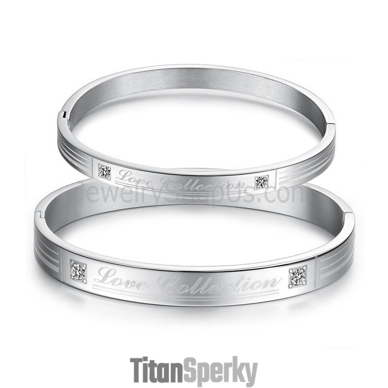 Tatanium "Love Collection" Párové Náramky S Kamienkami C849