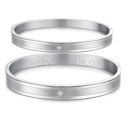 Tatanium Náramky Pre Páry "Ture Love Forever" S Kamienkami C861