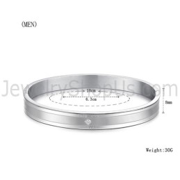 Tatanium Náramky Pre Páry "Ture Love Forever" S Kamienkami C861