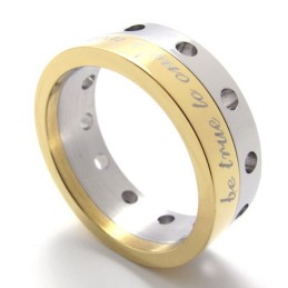 Polozlatý Titánový Prsteň