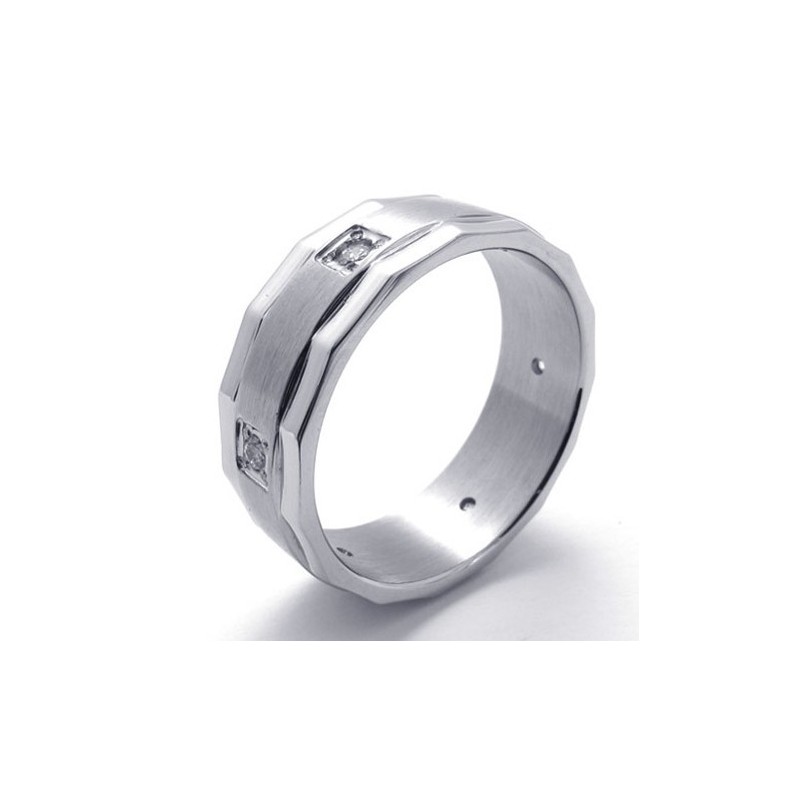 Titánový Prsteň S Diamantom
