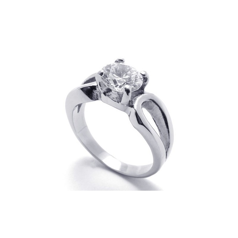 Dámsky Diamantový Titánový Prsteň