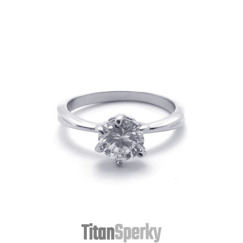 Titánový Prsteň S Diamantom Titánový Prsteň S Diamantom