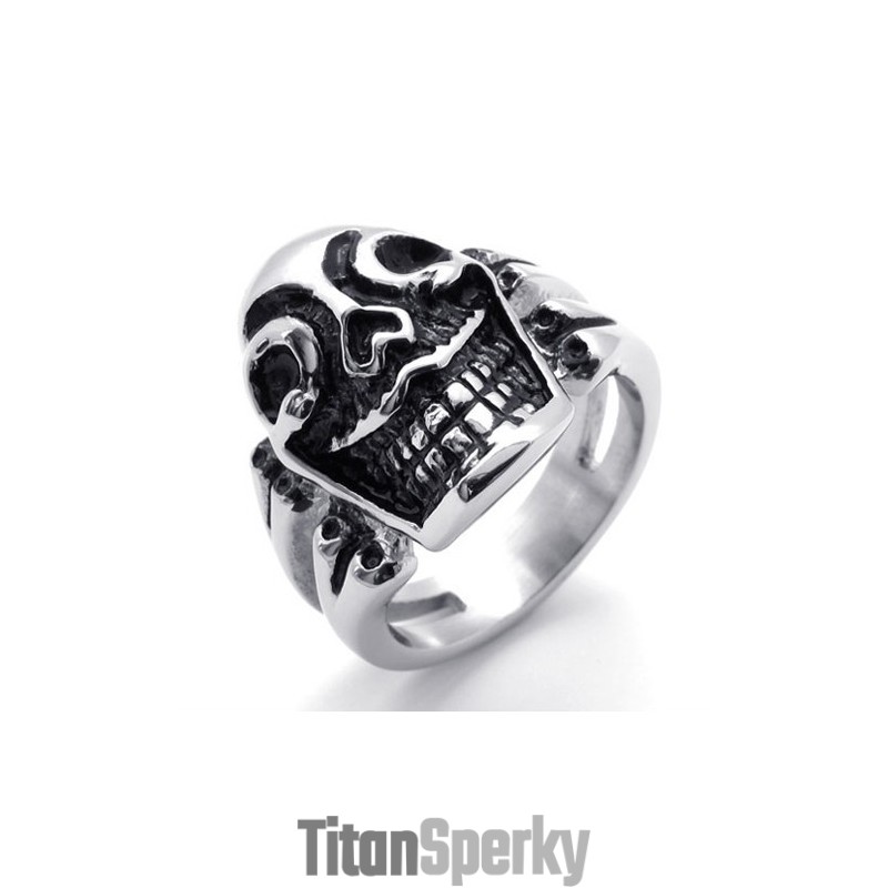 Titánový Prsteň S Lebkou