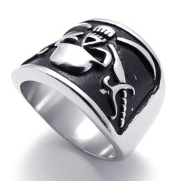 Titánový Prsteň S Lebkou