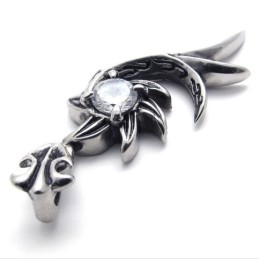 Titánový Prívesok S Diamantom A Morskou Pannou