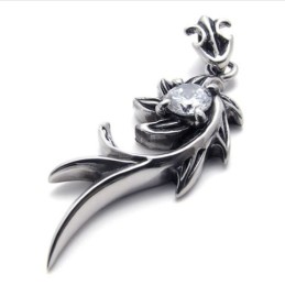 Titánový Prívesok S Diamantom A Morskou Pannou