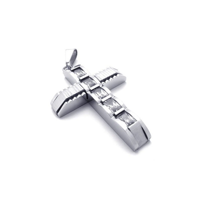 Titánový Prívesok S Diamantovým Krížom