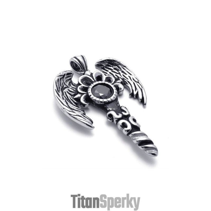 Titánový Prívesok S Drahokamom Wings