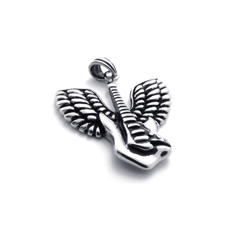 Titánový Prívesok S Guitarou Wings Titánový Prívesok S Guitarou Wings