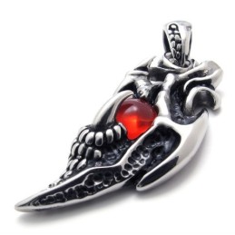 Titánový Prívesok Wings Red Gem