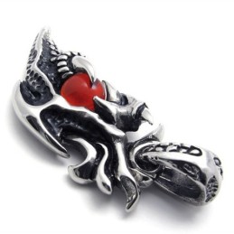 Titánový Prívesok Wings Red Gem