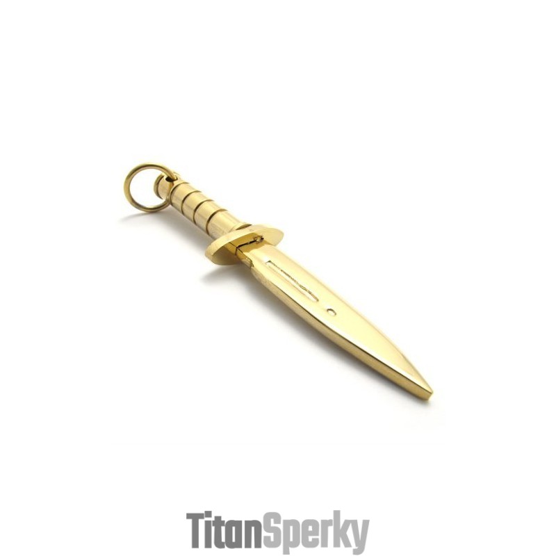 Titánový Prívesok So v žltej farbe Dýkou