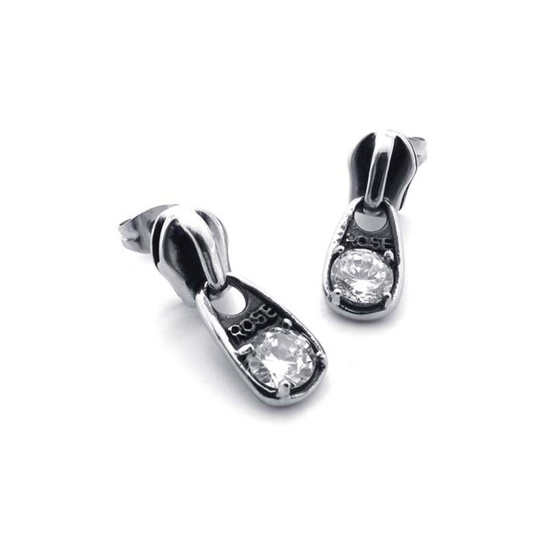 Titánové Náušnice S Diamantmi Titánové Náušnice S Diamantmi