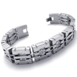 8,1-Palcový Diamantový Titánový Náramok