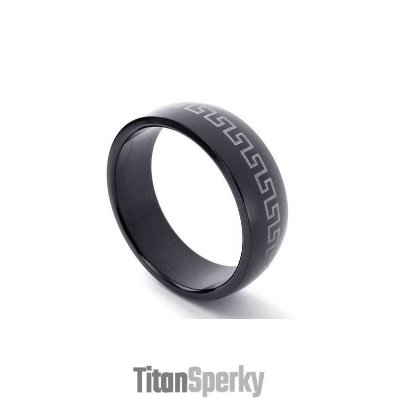 Čierny Titánový Prsteň