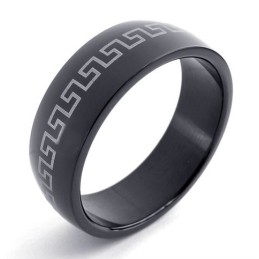 Čierny Titánový Prsteň