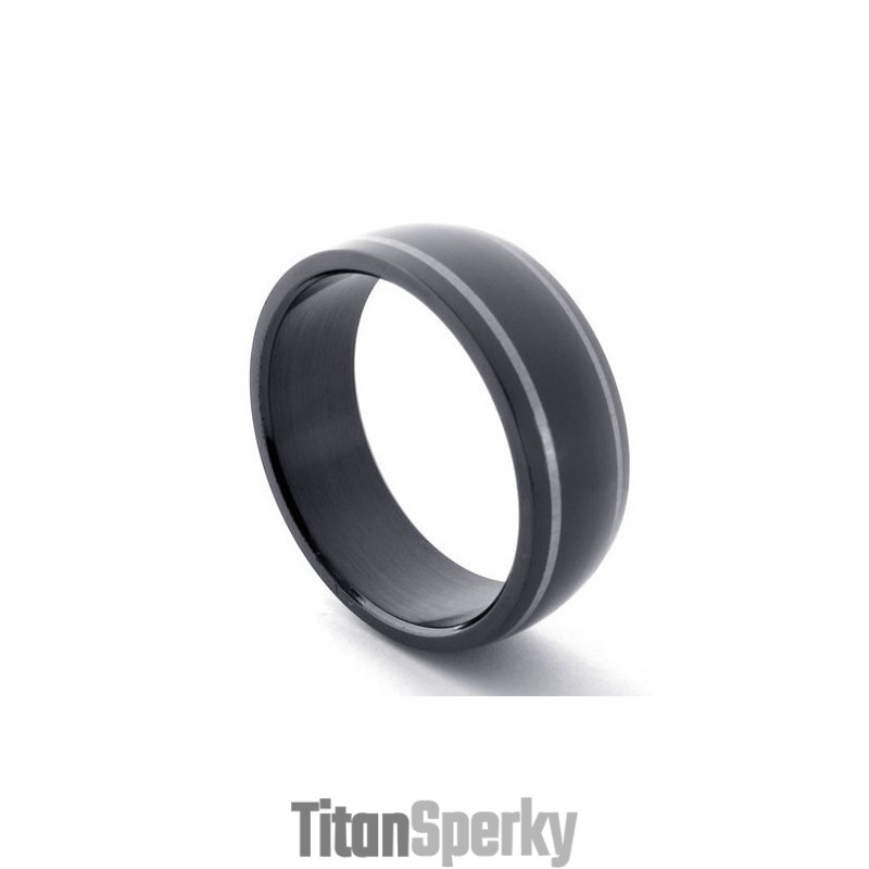 Čierny Titánový Prsteň
