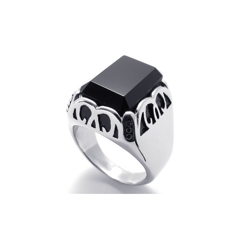 Titánový Prsteň S Drahokamom