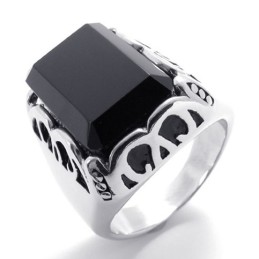 Titánový Prsteň S Drahokamom