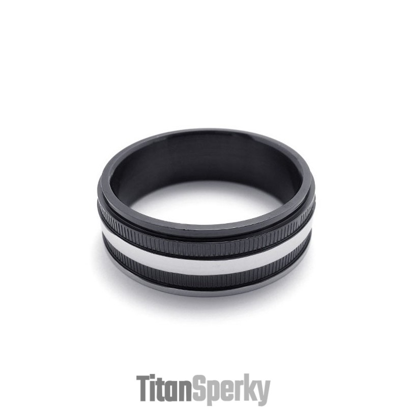 Čierny Titánový Prsteň