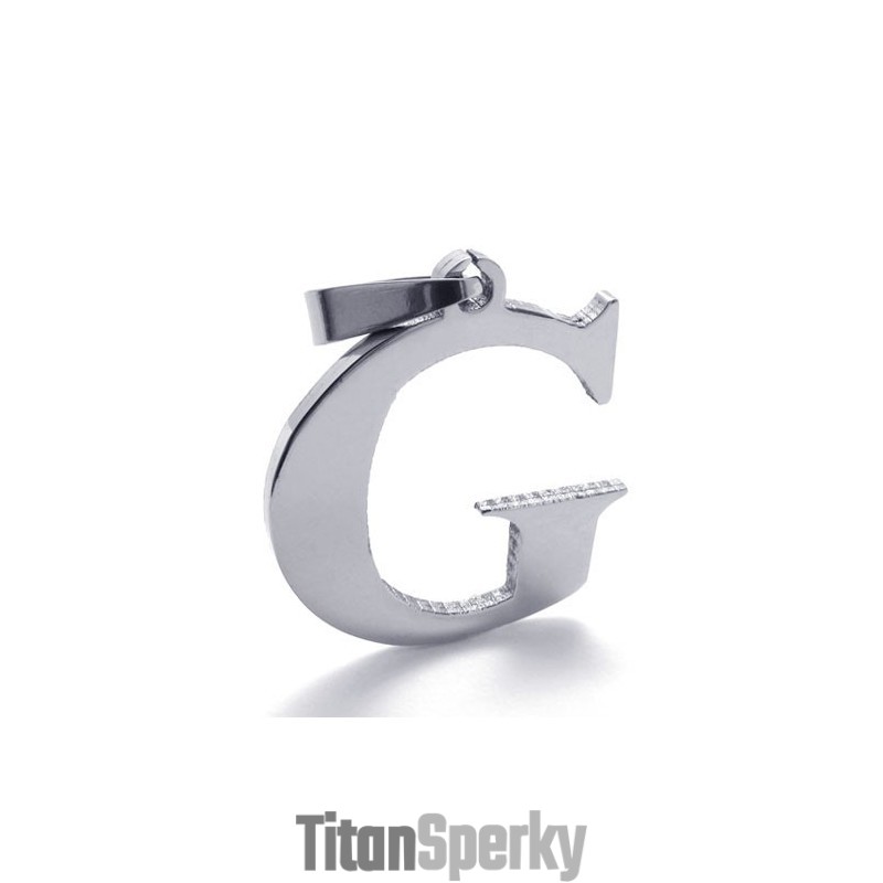 Titánový Prívesok Pre Písmeno "G" Titánový Prívesok Pre Písmeno "G"