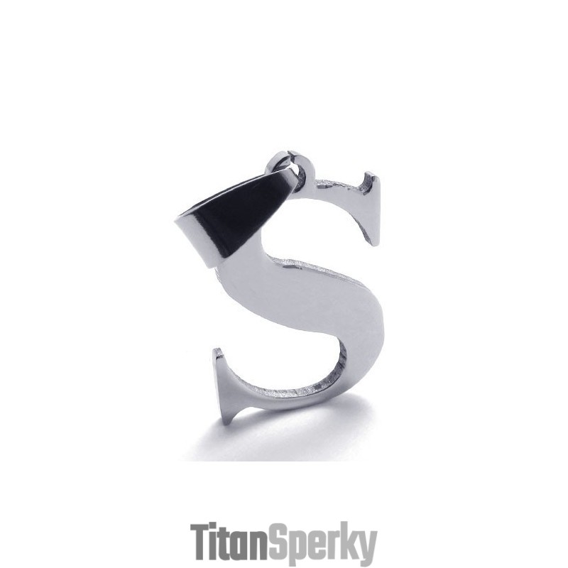 Titánový Prívesok Pre Písmeno "S" Titánový Prívesok Pre Písmeno "S"