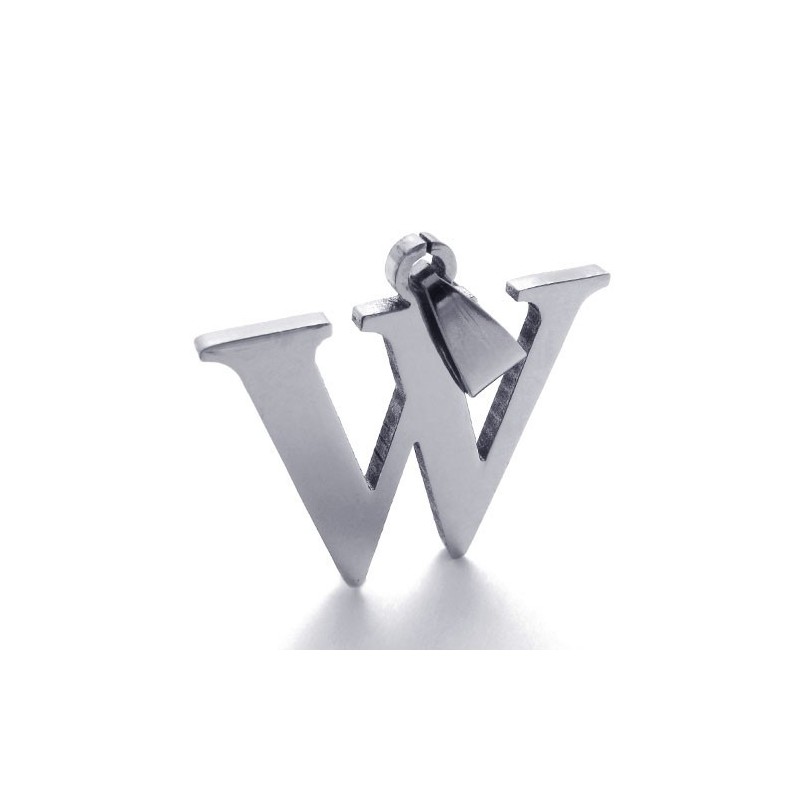 Titánový Prívesok S Písmenom "W" Titánový Prívesok S Písmenom "W"