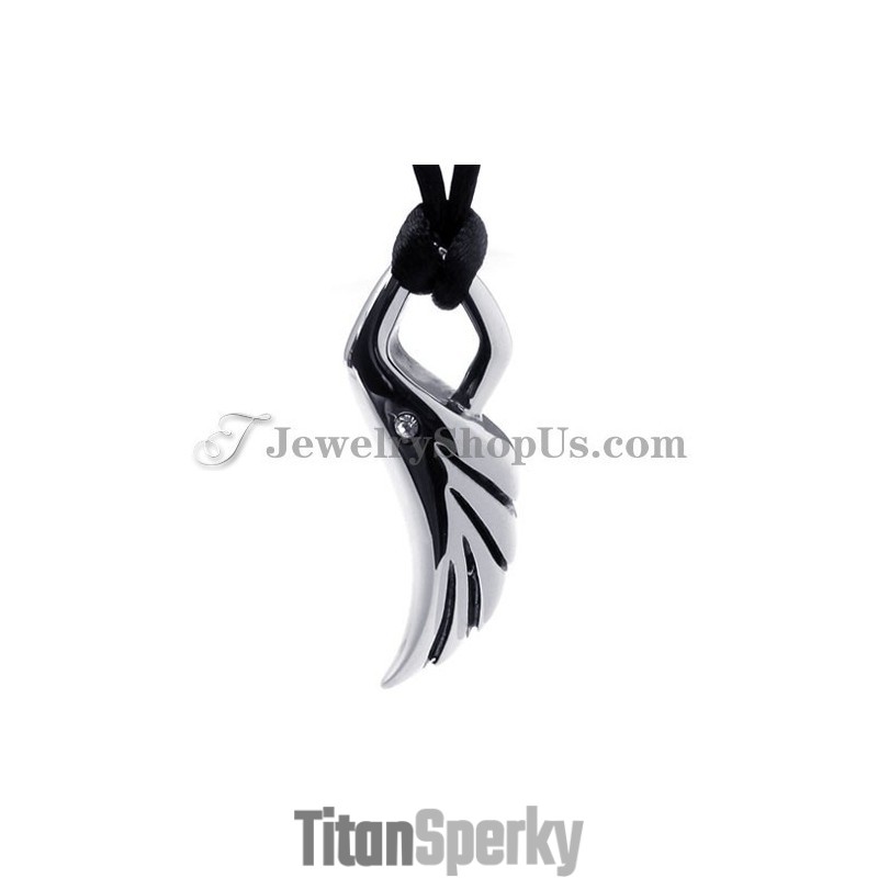 Elegantný Titánový Prívesok S Krídlami Elegantný Titánový Prívesok S Krídlami