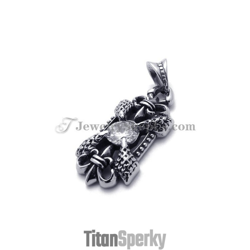 Elegantný Titánový Prívesok So Zirkónom Elegantný Titánový Prívesok So Zirkónom