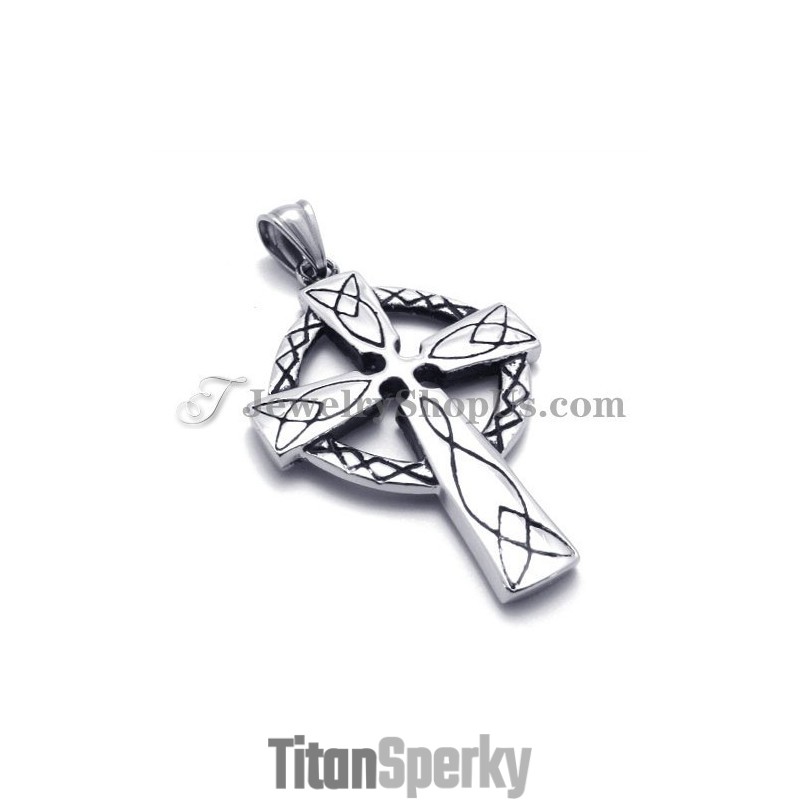 Elegantný Titánový Prívesok S Krížom